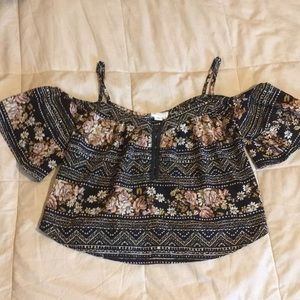 LA Hearts Floral Blouse